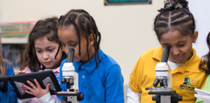 Using microscopes in science class